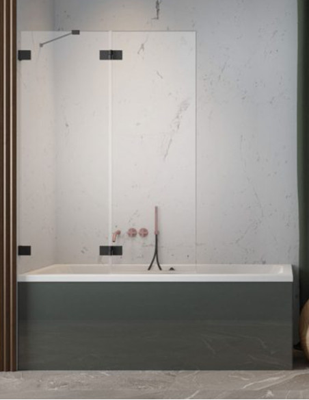 Radaway Essenza Pro Black PND II vonios sienelė