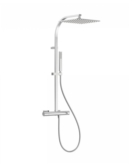 Termostatinė dušo sistema PROJECT 300x300 mm su rankiniu dušeliu - lazdele