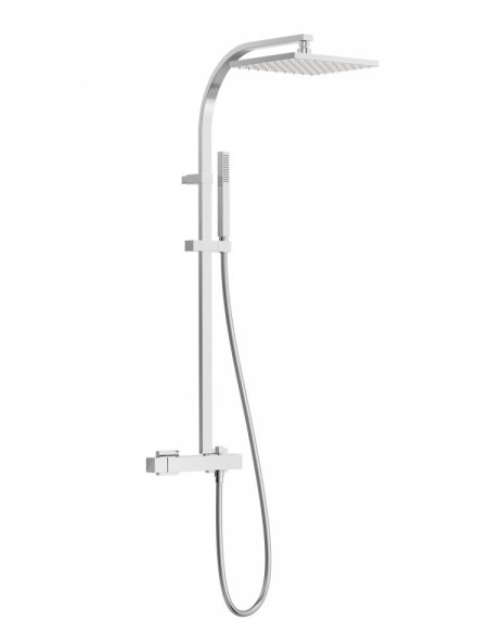 Dušo sistema CUADRO su kvadratine dušo galva 250x250 mm, su dušeliu - lazdele