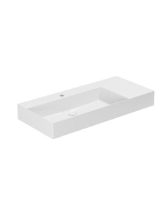 Praustuvas Azzurra Elegance Squared 1020x460 su anga maišytuvui, dubuo kairėje