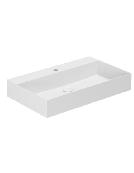 Praustuvas Azzurra Elegance Squared 750x450 su anga maišytuvui