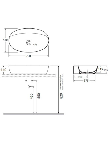 Praustuvas Azzurra Elegance Circle...
