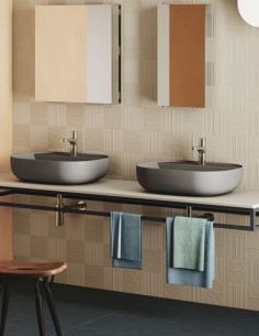 Praustuvas AZZURRA Elegance Zip 600x450 su anga maišytuvui