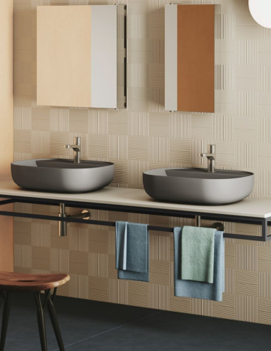 Praustuvas AZZURRA Elegance Zip 600x450 su anga maišytuvui