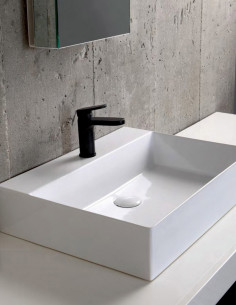 Praustuvas Azzurra Elegance Squared 500x450 su anga maišytuvui