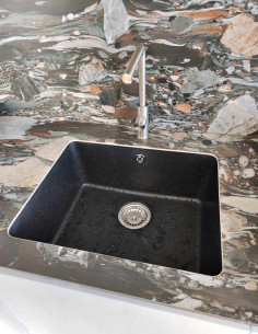 Granitinė plautuvė TRENTA 540x440 montuojama iš apačios