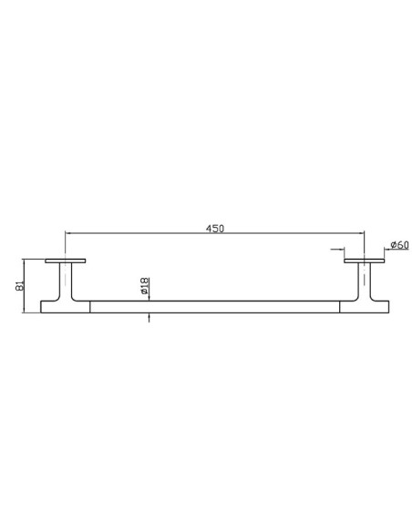 Zucchetti rankšluosčių laikiklis 450mm