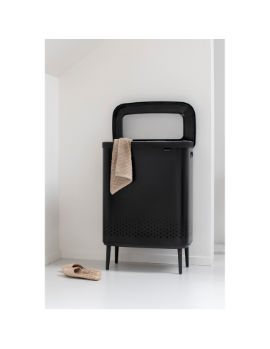 Brabantia Bo Skalbinių dėžė 2x45L - juoda matinė