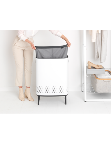 Brabantia Bo Skalbinių dėžė 2x45L - balta