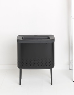 Brabantia Bo skalbinių dėžė 60L - juoda matinė