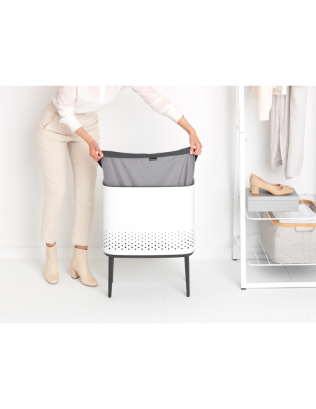 Brabantia Bo Skalbinių dėžė 60L - balta