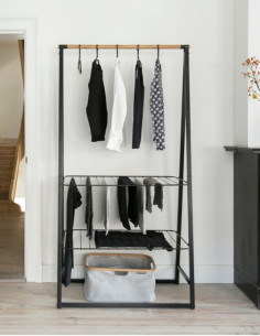 Brabantia Linn drabužių kabykla, didelė - juoda