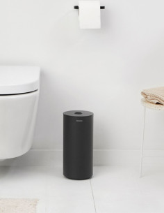 Tualetinio popieriaus laikiklis su dangteliu Brabantia Mindset - juoda