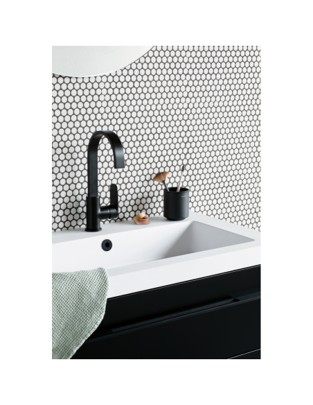 Dantų šepetėlių indelis Brabantia Mindset - juoda
