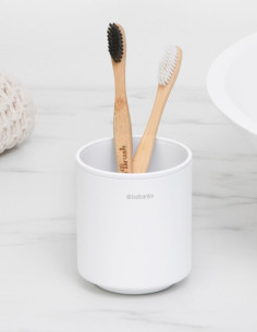 Dantų šepetėlių indelis Brabantia Mindset - balta