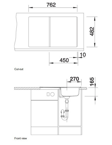 Blanco TIPO 45 S Compact nerūdijančio plieno plautuvė
