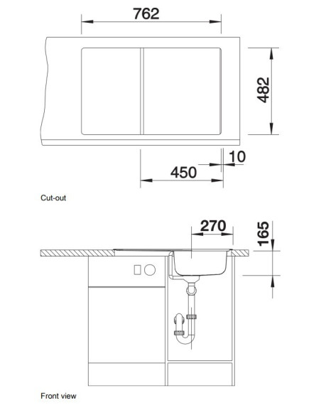 Blanco TIPO 45 S Compact nerūdijančio plieno plautuvė