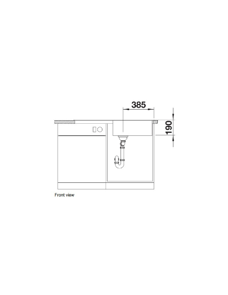 Blanco ZIA XL 6 S granitinė plautuvė
