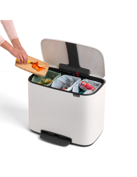 Brabantia Šiukšlių dėžė su pedalu BO 3x11L
