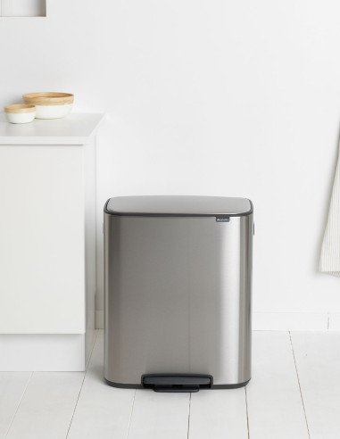 Brabantia Šiukšlių dėžė su pedalu BO 60L