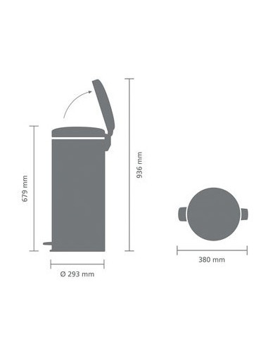 Brabantia Šiukšlių dėžė NewIcon 30L