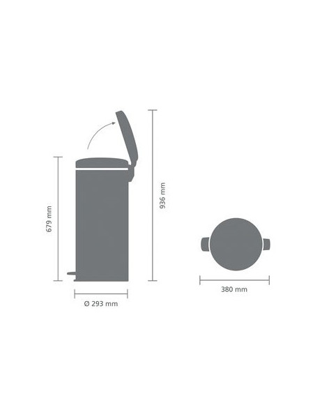 Brabantia Šiukšlių dėžė NewIcon 30L
