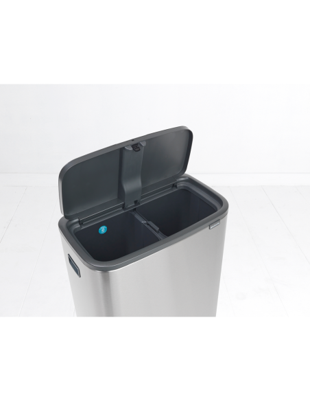 Brabantia Šiukšlių dėžė BO Touch HI 2x30L su kojelėmis