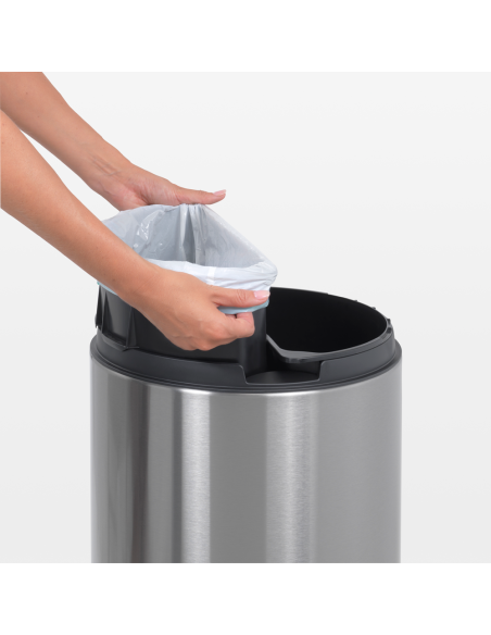 Brabantia Šiukšlių dėžė Touch 2x20L