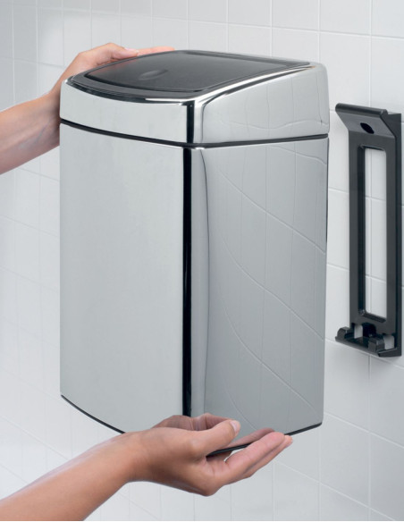 Brabantia Šiukšlių dėžė Touch 10L, kvadratinė