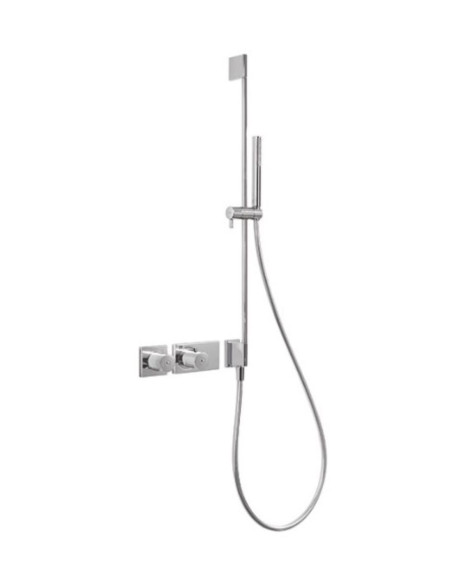 Termostatinis dušo maišytuvas su dušeliu - lazdelė ir stovu 760mm