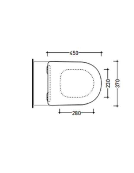 Unitazo dangtis Flaminia Link/MiniLink slim soft-closing lėtai užsidarantis