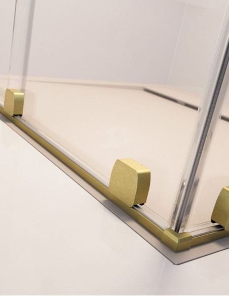 Radaway Furo Brushed Gold KDD kampinė dušo kabina
