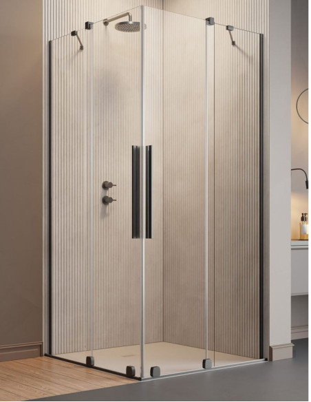 Radaway Furo Brushed GunMetal KDD kampinė dušo kabina