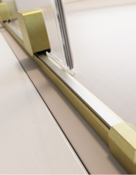 Radaway Furo SL Brushed Gold KDD kampinė dušo kabina