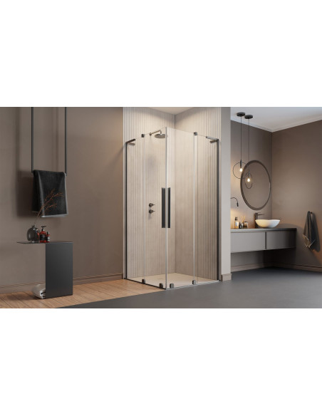 Radaway Furo SL Brushed GunMetal KDD kampinė dušo kabina