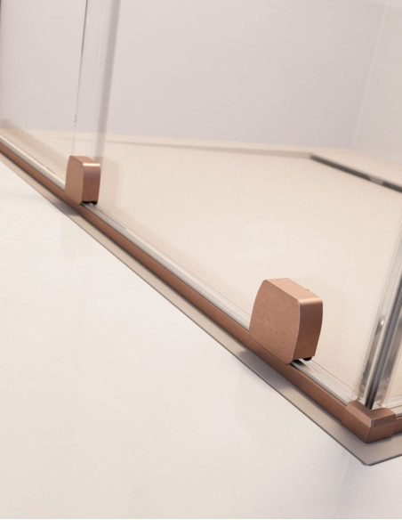 Radaway Furo SL Brushed Copper KDD kampinė dušo kabina