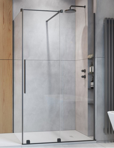 Radaway Furo Brushed GunMetal KDJ kampinė dušo kabina