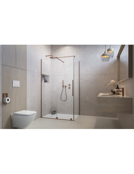 Radaway Furo Brushed Copper KDJ kampinė dušo kabina
