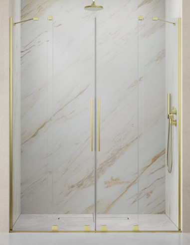 Radaway Furo Brushen Gold DWD dušo durys