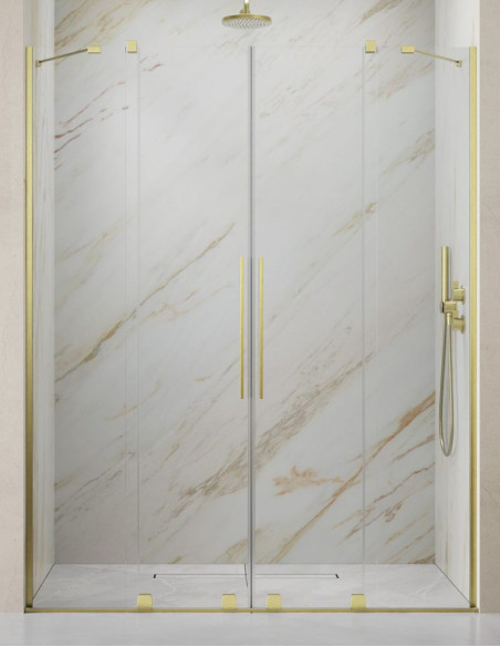 Radaway Furo Brushen Gold DWD dušo durys