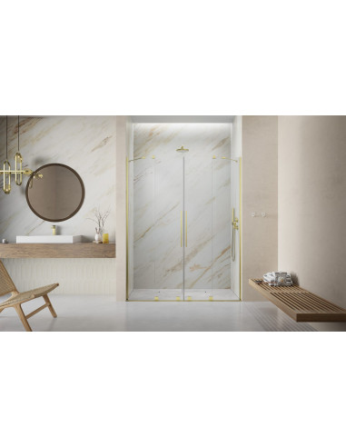 Radaway Furo Brushen Gold DWD dušo durys