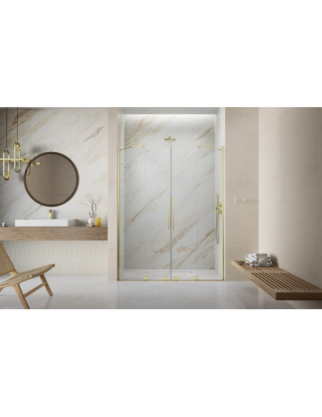 Radaway Furo Brushen Gold DWD dušo durys