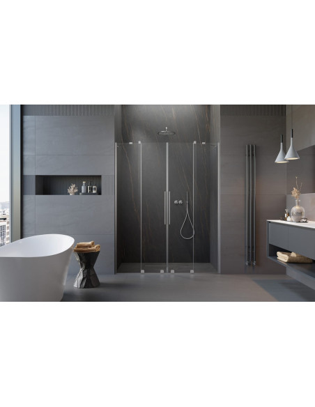 Radaway Furo Brushed Nickel DWD dušo durys