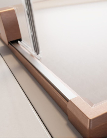 Radaway Furo Brushed Copper DWD dušo durys
