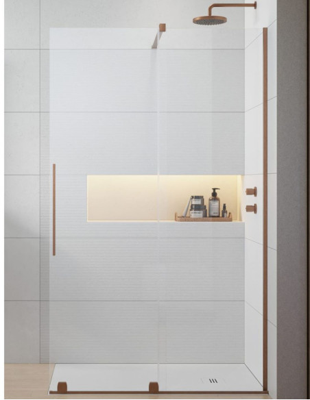 Radaway Furo Brushed Copper Walk-in dušo sienelė
