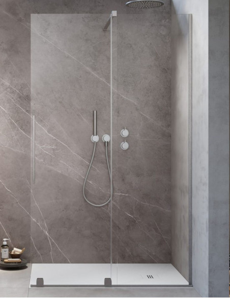 Radaway Furo Brushed Nickel Walk-in dušo sienelė