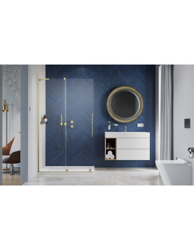 Radaway Furo SL Brushed Gold Walk-in...