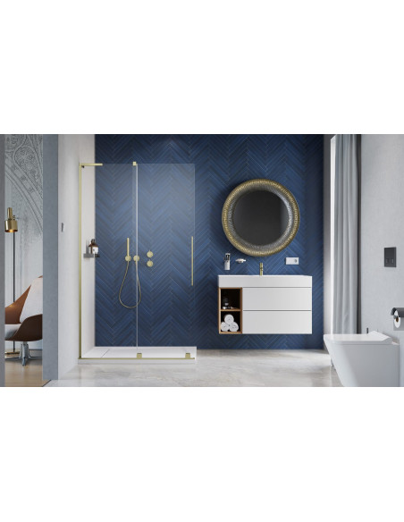 Radaway Furo SL Brushed Gold Walk-in dušo sienelė