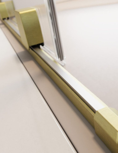 Radaway Furo SL Brushed Gold Walk-in...