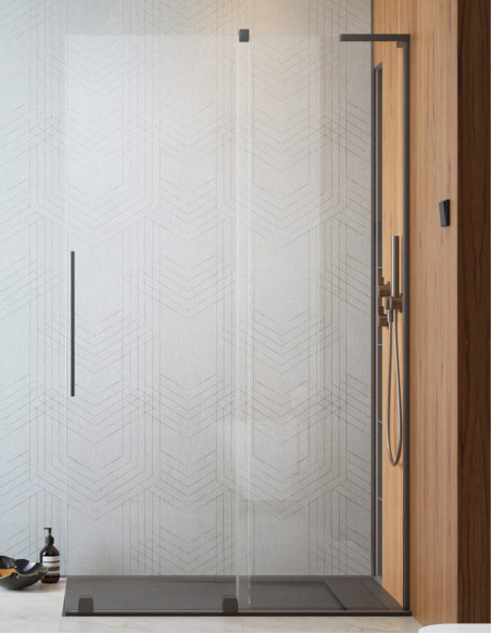 Radaway Furo SL Brushed GunMetal Walk-in dušo sienelė